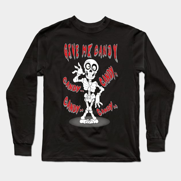 Give Me Candy Happy halloween Long Sleeve T-Shirt by Aventi